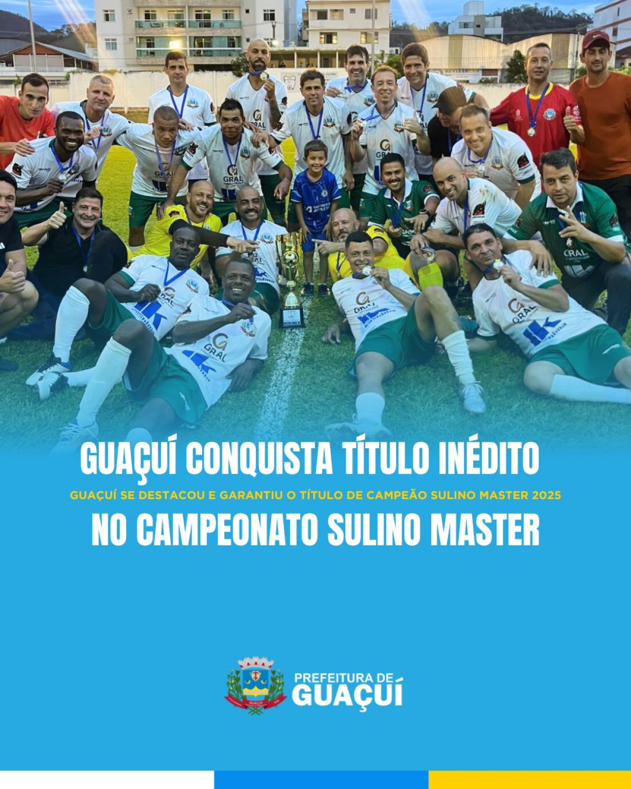 GUAÇUÍ CONQUISTA TÍTULO INÉDITO NO CAMPEONATO SULINO MASTER GUAÇUÍ CONQUISTA TÍTULO INÉDITO NO CAMPEONATO SULINO MASTER