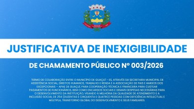 JUSTIFICATIVA DE INEXIGIBILIDADE DE CHAMAMENTO PÚBLICO Nº 003/2026 JUSTIFICATIVA DE INEXIGIBILIDADE DE CHAMAMENTO PÚBLICO Nº 003/2026